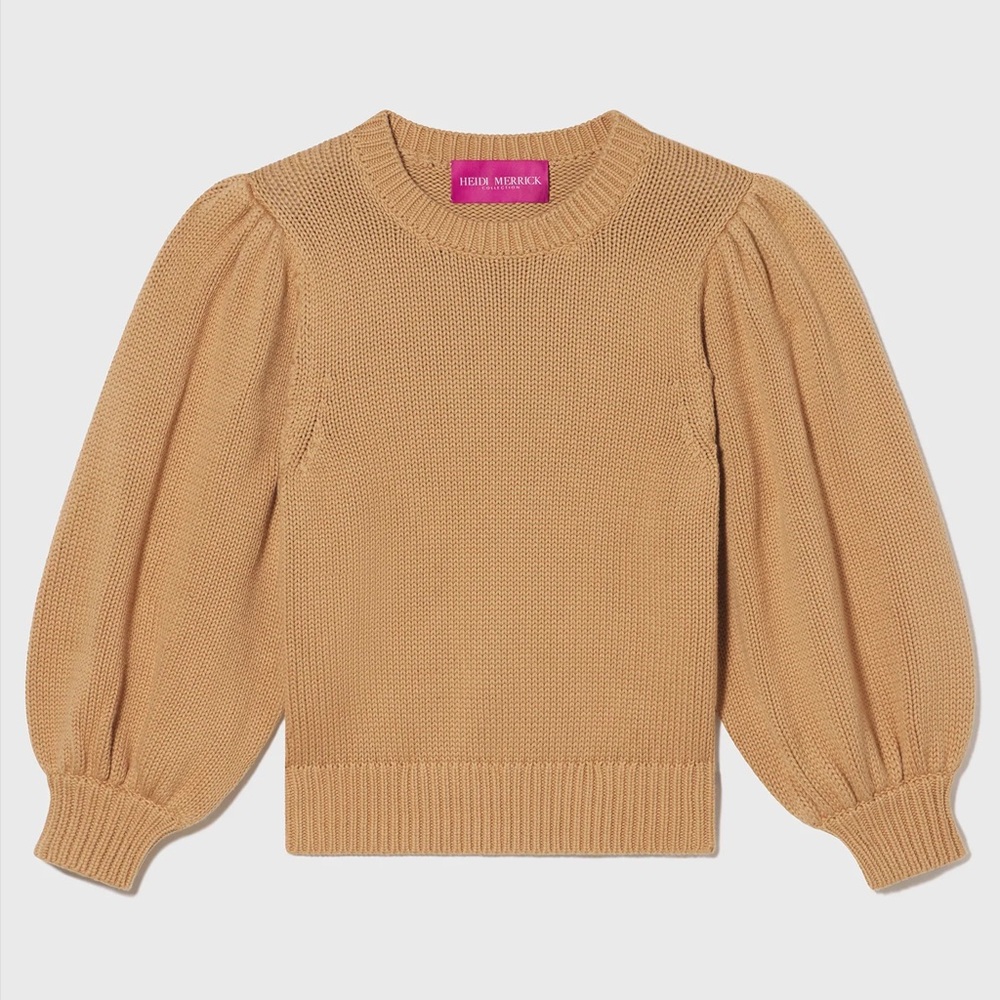 Heidi Merrick Collection Duchess Sand Sweater s/xs TTS NWOT never worn